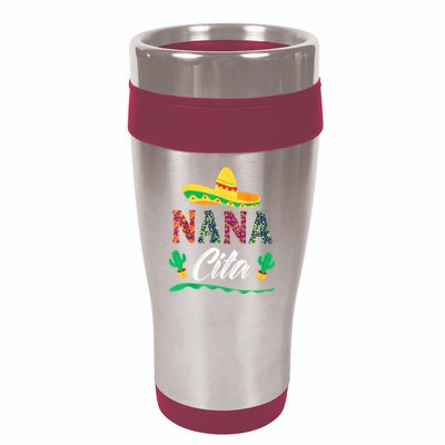 Cactus Cinco De Mayo Costume Mexican Nacho Average Nana Cita 16oz Travel Tumbler