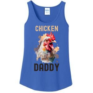 Cool Chicken Daddy Great Gift Chicken Dad Farmer Poultry Gift Ladies Essential Tank