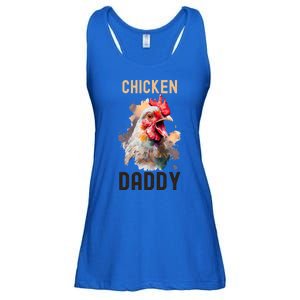 Cool Chicken Daddy Great Gift Chicken Dad Farmer Poultry Gift Ladies Essential Flowy Tank