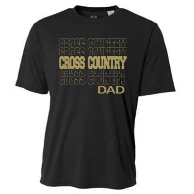 Cross Country Dad In Modern Stacked Lettering Cooling Performance Crew T-Shirt