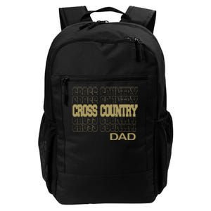 Cross Country Dad In Modern Stacked Lettering Daily Commute Backpack