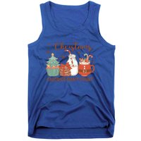 Christmas Calories DonT Count Milk And Cookies Santa Funny Gift Tank Top