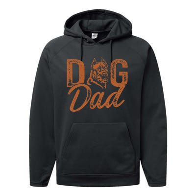 Cane Corso Dog Dad Cane Corso Lover Performance Fleece Hoodie