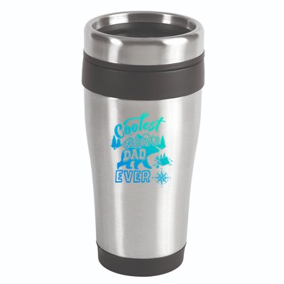 Coolest Camper Dad Ever Bear Camping Fathers Day Meaningful Gift 16oz Travel Tumbler