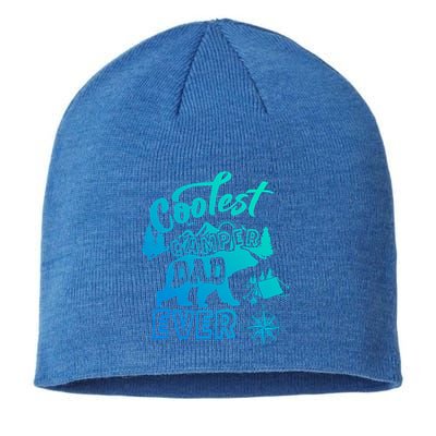 Coolest Camper Dad Ever Bear Camping Fathers Day Meaningful Gift Sustainable Beanie