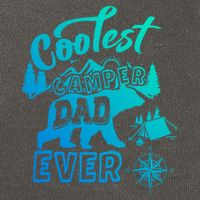 Coolest Camper Dad Ever Bear Camping Fathers Day Meaningful Gift Cotton Canvas Backpack