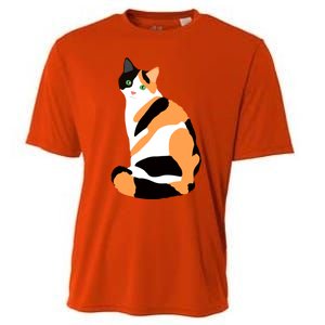 Calico Cat Drawing Calico Lovers Calico Gift Cooling Performance Crew T-Shirt