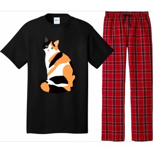 Calico Cat Drawing Calico Lovers Calico Gift Pajama Set