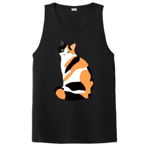 Calico Cat Drawing Calico Lovers Calico Gift PosiCharge Competitor Tank