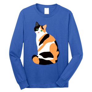 Calico Cat Drawing Calico Lovers Calico Gift Long Sleeve Shirt