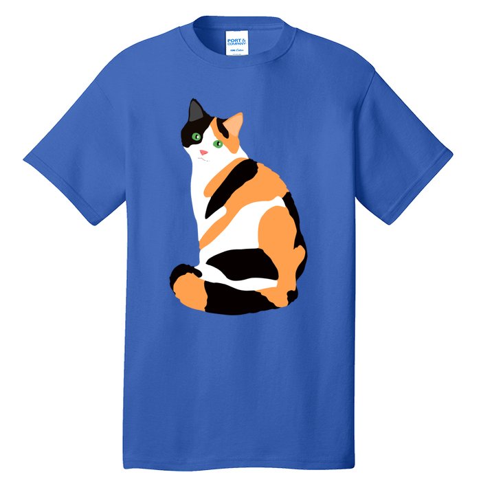 Calico Cat Drawing Calico Lovers Calico Gift Tall T-Shirt