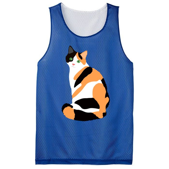 Calico Cat Drawing Calico Lovers Calico Gift Mesh Reversible Basketball Jersey Tank