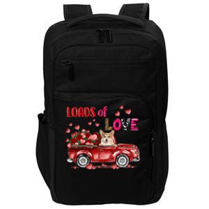 Cute Corgi Dog Driving Red Truck Happy Valentine's Day Gift Impact Tech Backpack