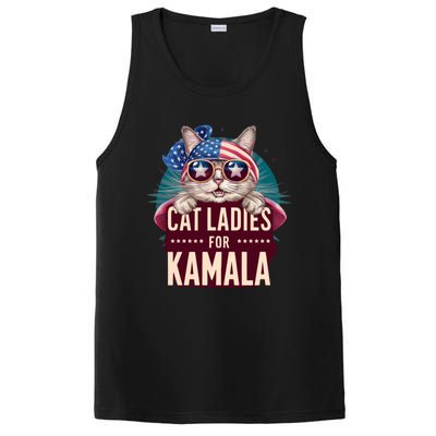 Cute Cat Design Cat Ladies For Kamala PosiCharge Competitor Tank