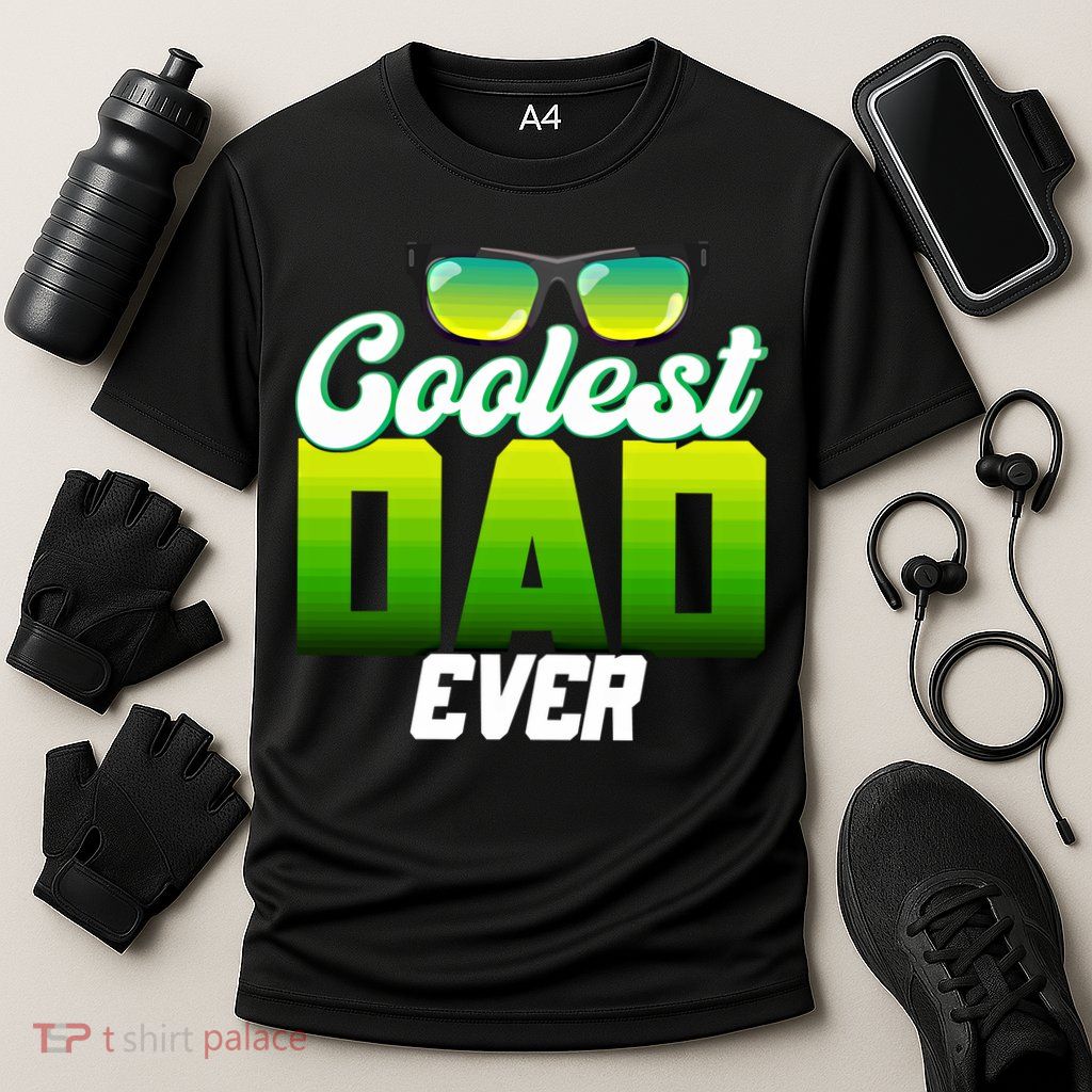 Cute Coolest Dad Around Worlds Coolest Dad Ever Coolest Dad Gift Performance Shirt