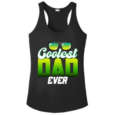 Cute Coolest Dad Around Worlds Coolest Dad Ever Coolest Dad Gift Ladies PosiCharge Competitor Racerback Tank