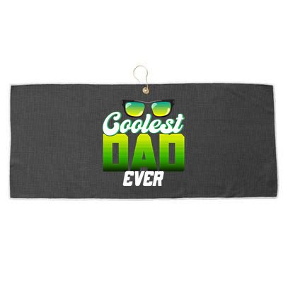 Cute Coolest Dad Around Worlds Coolest Dad Ever Coolest Dad Gift Large Microfiber Waffle Golf Towel
