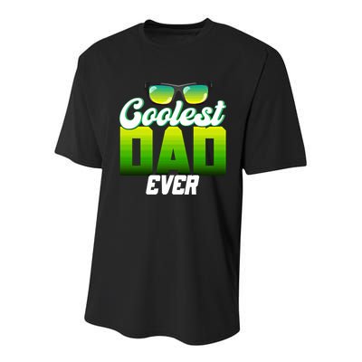 Cute Coolest Dad Around Worlds Coolest Dad Ever Coolest Dad Gift Youth Performance Sprint T-Shirt
