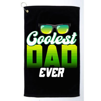 Cute Coolest Dad Around Worlds Coolest Dad Ever Coolest Dad Gift Golf Towel