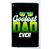 Cute Coolest Dad Around Worlds Coolest Dad Ever Coolest Dad Gift Golf Towel