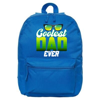 Cute Coolest Dad Around Worlds Coolest Dad Ever Coolest Dad Gift 16 in Basic Backpack