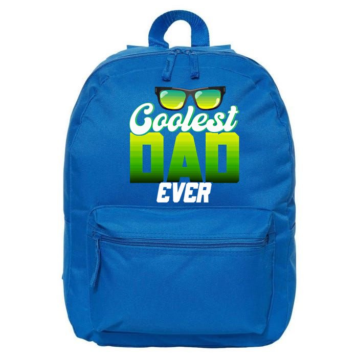 Cute Coolest Dad Around Worlds Coolest Dad Ever Coolest Dad Gift 16 in Basic Backpack