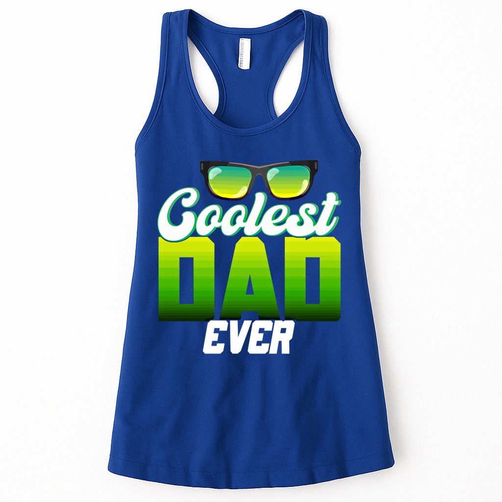Cute Coolest Dad Around Worlds Coolest Dad Ever Coolest Dad Gift Womens Tank Top