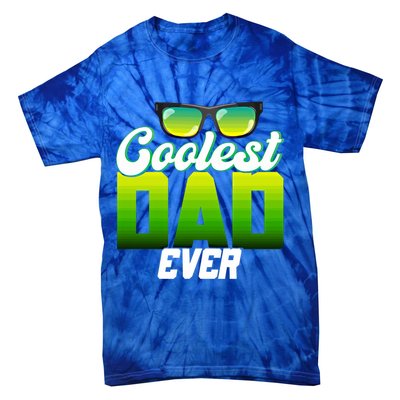Cute Coolest Dad Around Worlds Coolest Dad Ever Coolest Dad Gift Tie-Dye T-Shirt