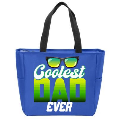 Cute Coolest Dad Around Worlds Coolest Dad Ever Coolest Dad Gift Zip Tote Bag