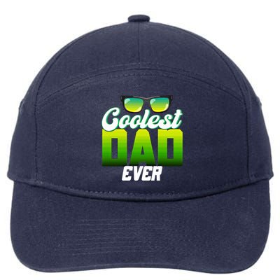 Cute Coolest Dad Around Worlds Coolest Dad Ever Coolest Dad Gift 7-Panel Snapback Hat