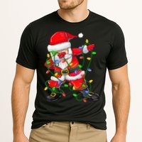Cute Christmas Dabbing Santa Lights Cooling Performance Crew T-Shirt