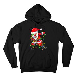 Cute Christmas Dabbing Santa Lights Hoodie