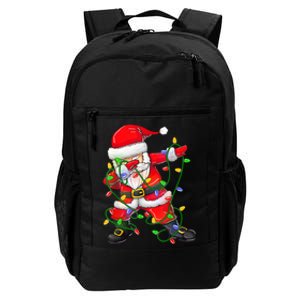 Cute Christmas Dabbing Santa Lights Daily Commute Backpack