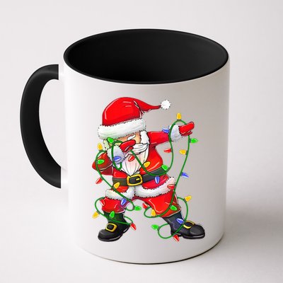 Cute Christmas Dabbing Santa Lights Mug