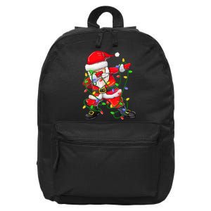 Cute Christmas Dabbing Santa Lights 16 in Basic Backpack