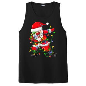 Cute Christmas Dabbing Santa Lights PosiCharge Competitor Tank