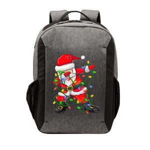 Cute Christmas Dabbing Santa Lights Vector Backpack