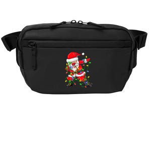 Cute Christmas Dabbing Santa Lights Crossbody Pack