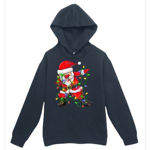 Cute Christmas Dabbing Santa Lights Urban Pullover Hoodie