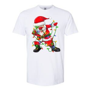 Cute Christmas Dabbing Santa Lights Softstyle CVC T-Shirt