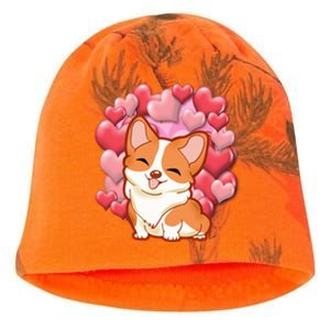 Cute Corgi Dog Valentines Day Love Heart Gift Cute Gift Kati - Camo Knit Beanie