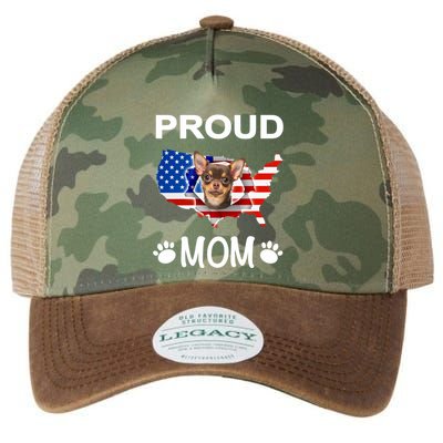 Chihuahua Chihuahua Dog Chihuahua Proud Patriot Mom Meaningful Gift Legacy Tie Dye Trucker Hat
