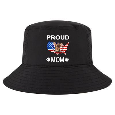 Chihuahua Chihuahua Dog Chihuahua Proud Patriot Mom Meaningful Gift Cool Comfort Performance Bucket Hat