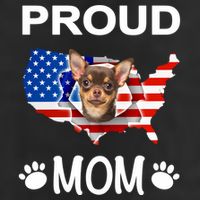 Chihuahua Chihuahua Dog Chihuahua Proud Patriot Mom Meaningful Gift 7 Panel Mesh Trucker Snapback Hat