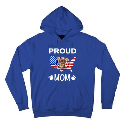 Chihuahua Chihuahua Dog Chihuahua Proud Patriot Mom Meaningful Gift Tall Hoodie