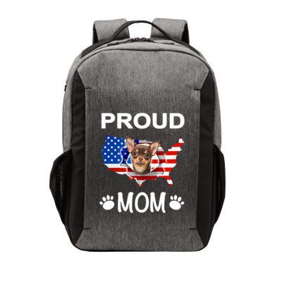 Chihuahua Chihuahua Dog Chihuahua Proud Patriot Mom Meaningful Gift Vector Backpack
