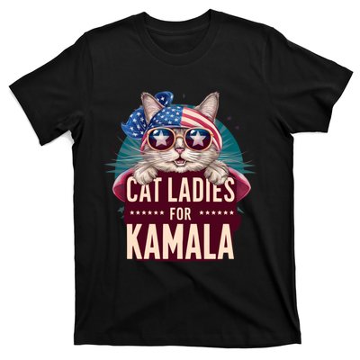 Cute Cat Design Cat Ladies For Kamala T-Shirt