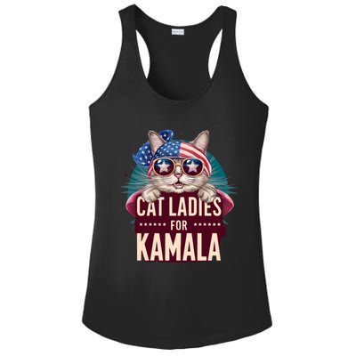 Cute Cat Design Cat Ladies For Kamala Ladies PosiCharge Competitor Racerback Tank