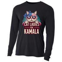 Cute Cat Design Cat Ladies For Kamala Cooling Performance Long Sleeve Crew