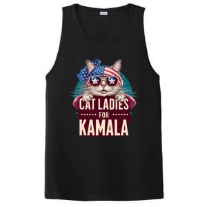 Cute Cat Design Cat Ladies For Kamala PosiCharge Competitor Tank